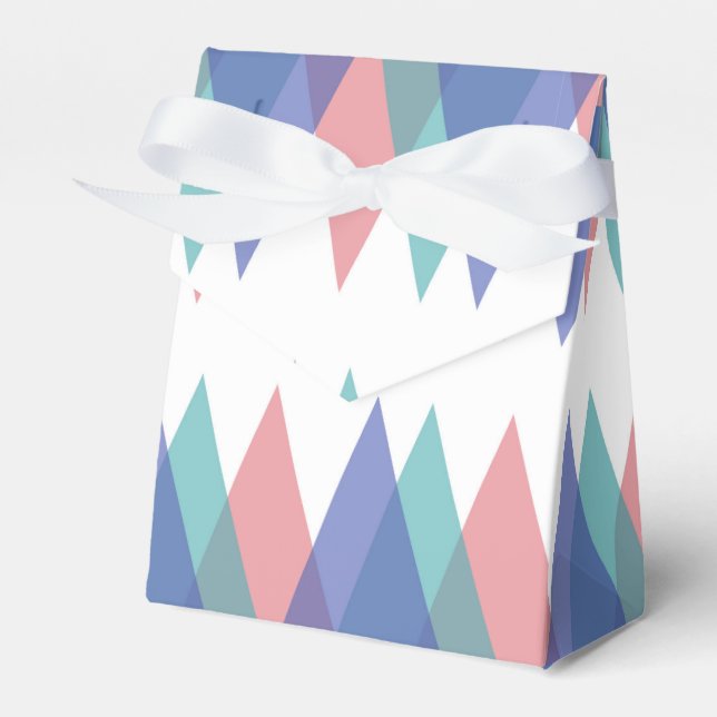 Ballotins Triangles bleu et corail (Verso)