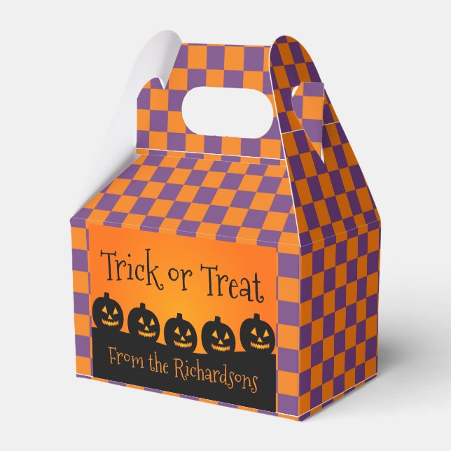 Ballotins Trick ou traitement, Citrouille, Orange & Purple C (Verso)