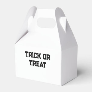 Ballotins Trick ou. Traiter Halloween éffrayant noir simple
