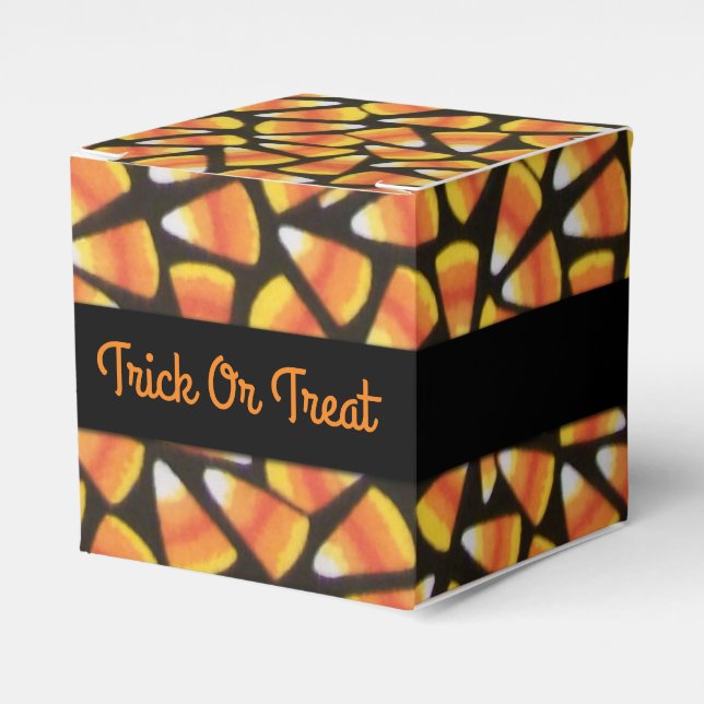 Ballotins Tricoter Ou Traiter Candy Corn Cube Ballotin (Verso)