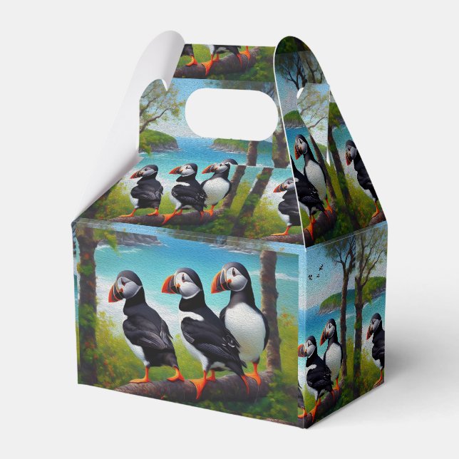 Ballotins Trio côtier : Trois Puffins à la plage d'Oils (Verso)