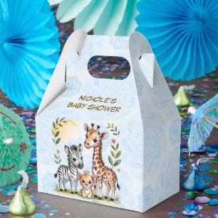 Ballotins Trio d'animaux de safari mignons pour Baby Shower