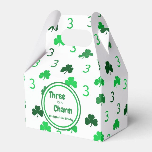Ballotins Trois est un charme St Patrick's Day 3e anniversai (Verso)