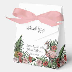 Ballotins Tropical Fleurs de Mariage Floral Flamant Rose