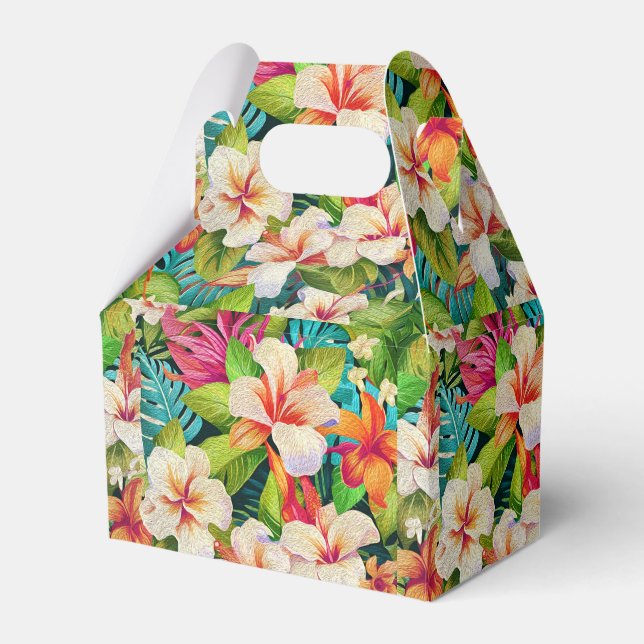 Ballotins Tropical Floral Oil Painting Style (Verso)