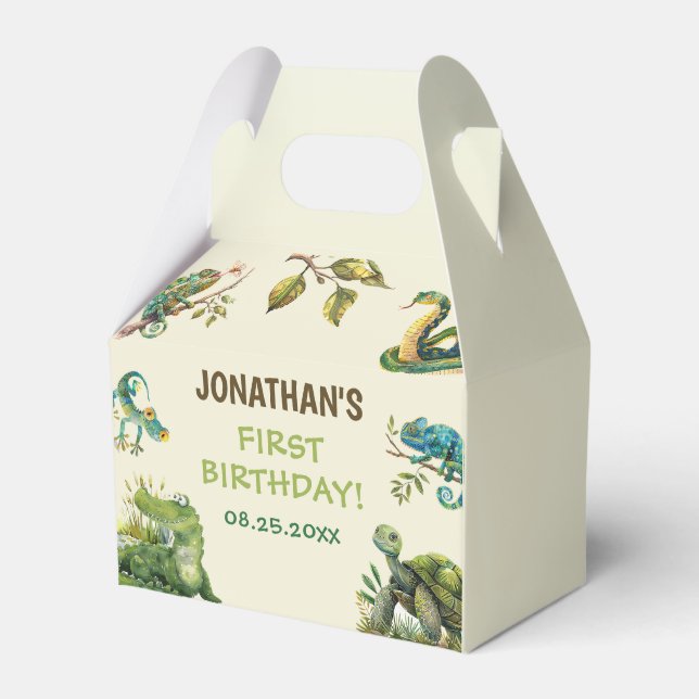 Ballotins Tropical Jungle Reptile Anniversaire de enfant Par (Verso)