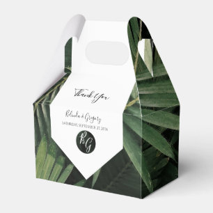 Ballotins Tropical Palm Feuille Mariage de verdure