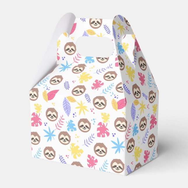 Ballotins Tropical Sloth & Motif Feuille (Verso)