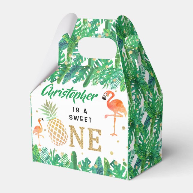 Ballotins Tropical Summer Beach Luau Boys 1er Anniversaire (Verso)