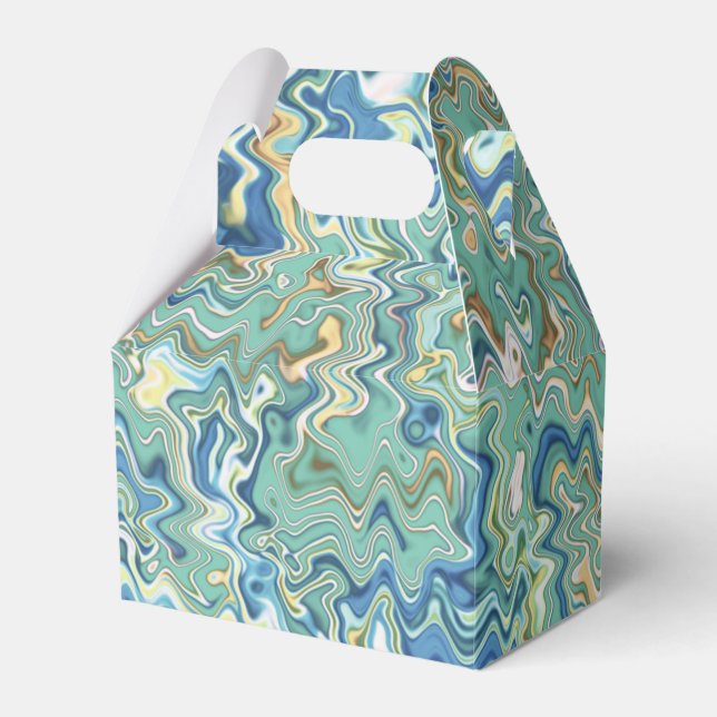 Ballotins Turquoise bleu turquoise vert chic Motif unique (Verso)