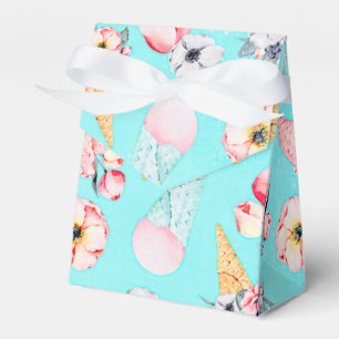 Ballotins Turquoise Été Fun Flower Ice Cream Cone - Motif