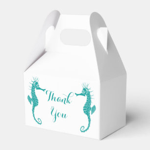 Ballotins Turquoise Merci Seahorse Wedding Party Beach