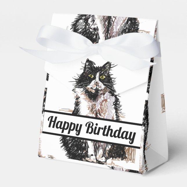 Ballotins Tuxedo Chat Noir Anniversaire Chats Ballotin (Verso)