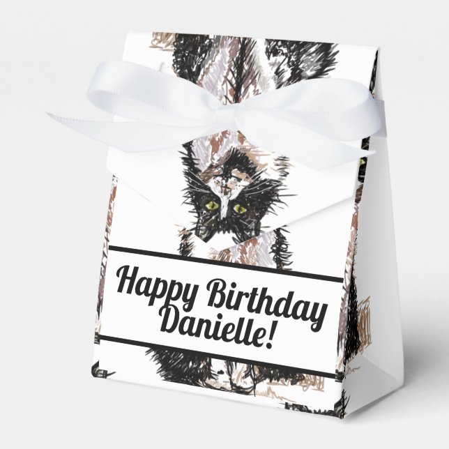 Ballotins Tuxedo Chat Noir Anniversaire Chats Ballotin (Verso)