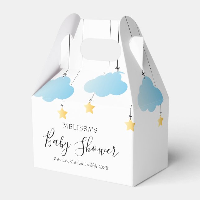 Ballotins Twinkle Twinkle Little Star Blue Boy Baby shower (Verso)