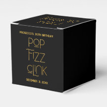 Typographie élégante Pop Fizz Clink Anniversaire