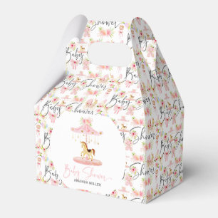 Ballotins Typographie florale baby shower Pony Carousel
