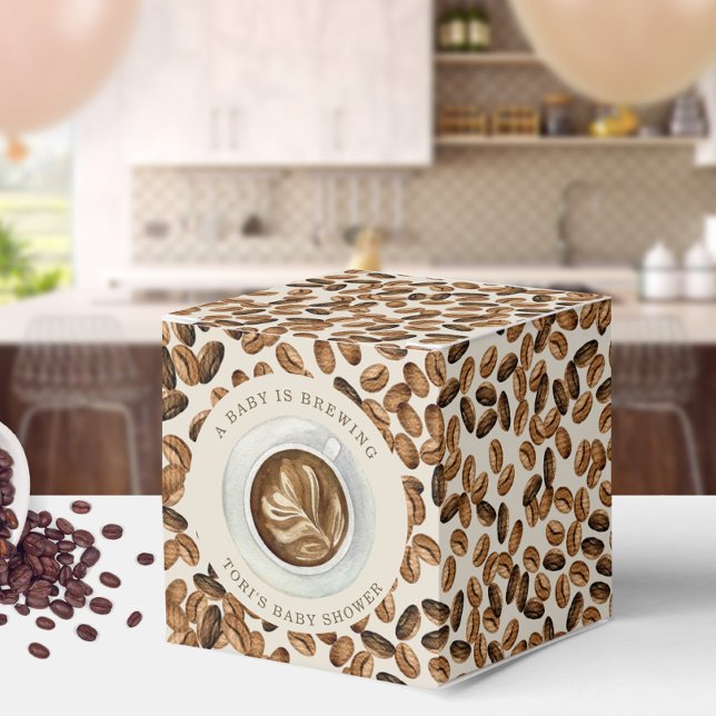 Ballotins Un Bébé brasse du Baby shower de fèves de café gla (Créateur téléchargé)