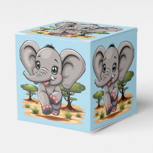 Ballotins Un bébé éléphant qui sonne heureux dans la savane