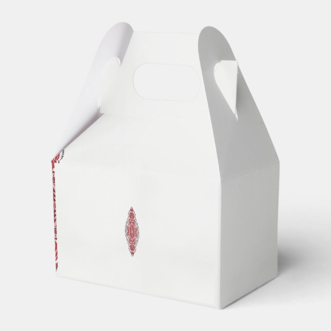 Ballotins un design de motif rouge et blanc (Verso)