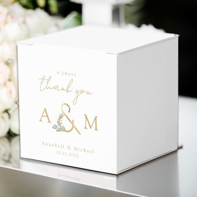 Ballotins Un gentil merci ! Boîte d'esperluette Eucalyptus (Créateur téléchargé)