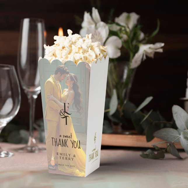 Ballotins Un Monogramme de Merci doux Photo Mariage minime (Créateur téléchargé)