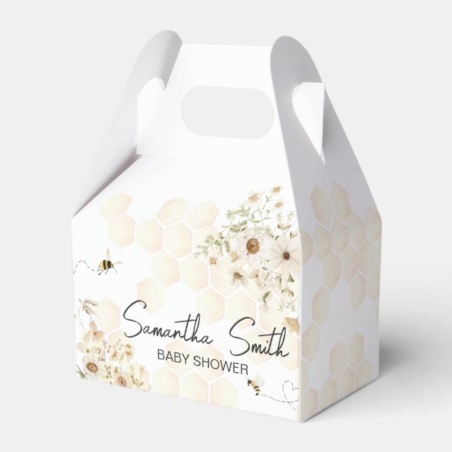 Ballotins Un petit Baby shower d'abeilles au miel (Verso)