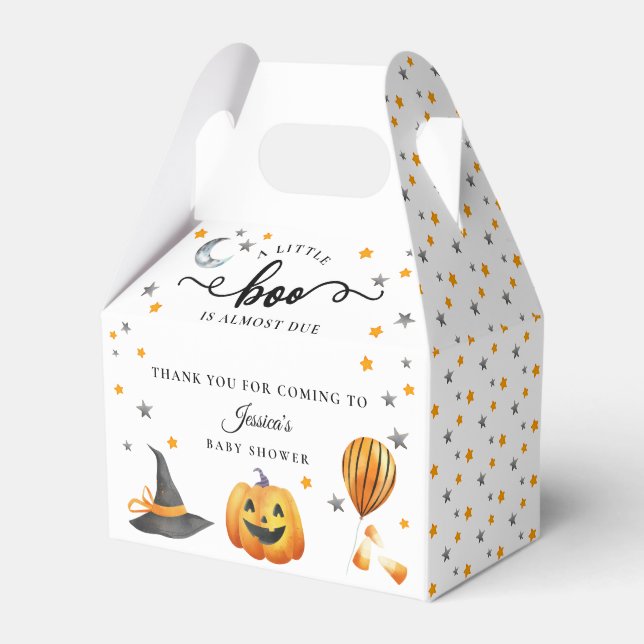 Ballotins Un petit Baby shower d'automne pour Boo Halloween  (Verso)