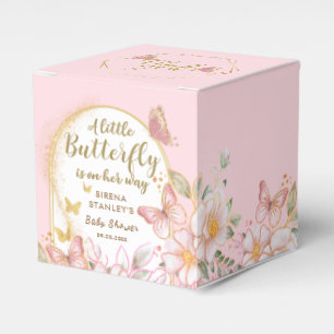 Ballotins Un Petit Papillon Baby shower rose floral fille