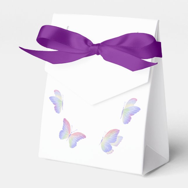 Ballotins Un petit papillon est en chemin Baby shower (Verso)