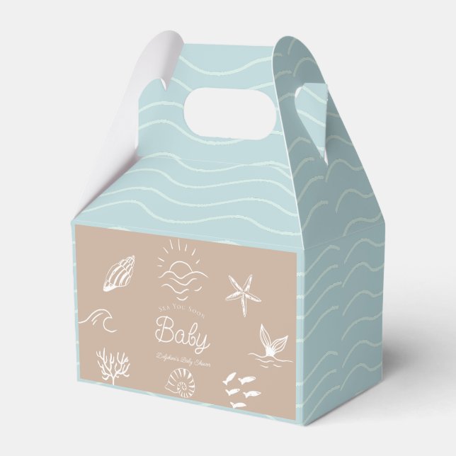 Ballotins Under the Sea You Soon Brown Baby Shower (Verso)