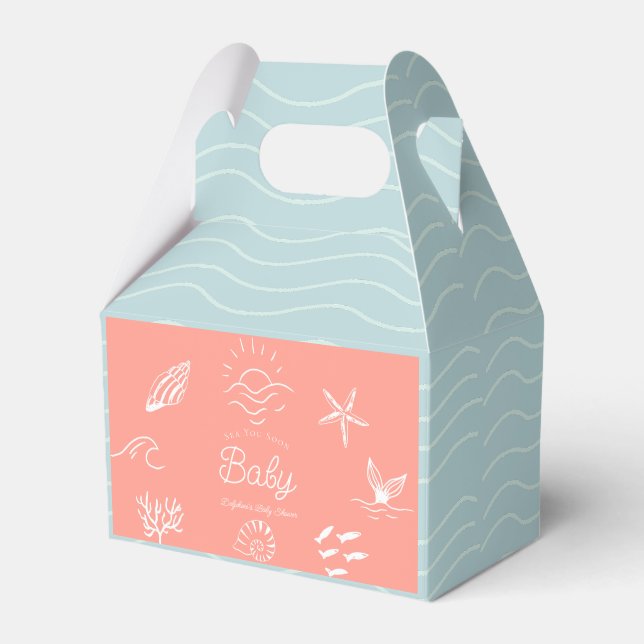Ballotins Under the Sea You Soon Pink Girl Baby Shower (Verso)
