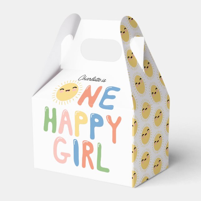Ballotins Une joyeuse fille Invitation d'anniversaire 1er An (Verso)