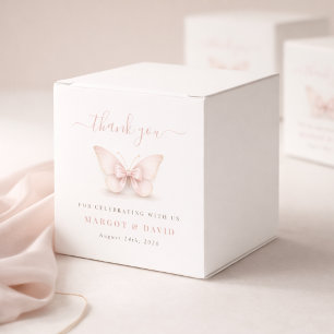 Ballotins Une Petite Fête de Bébé Papillon Rose Pâle