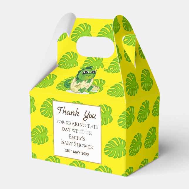 Ballotins Une soirée Baby shower DINOSAUR à l'éclosion (Verso)