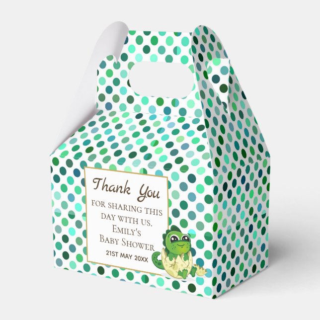 Ballotins Une soirée Baby shower DINOSAUR à l'éclosion (Verso)