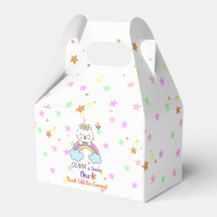 Ballotins Unicorn Cat Rainbow Pastel Stars 1er anniversaire