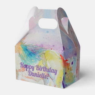 Ballotins Unicorn Watercolor Girls Birthday Cake Ballotin