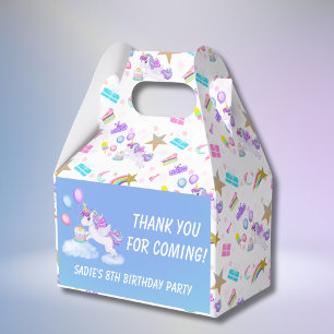 Ballotins Unicorne d'anniversaire avec Ballotin de gâteau