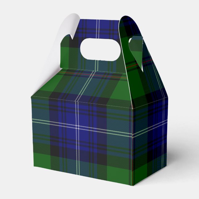 Ballotins Urquhart tartan bleu vert plaid (Arrière)