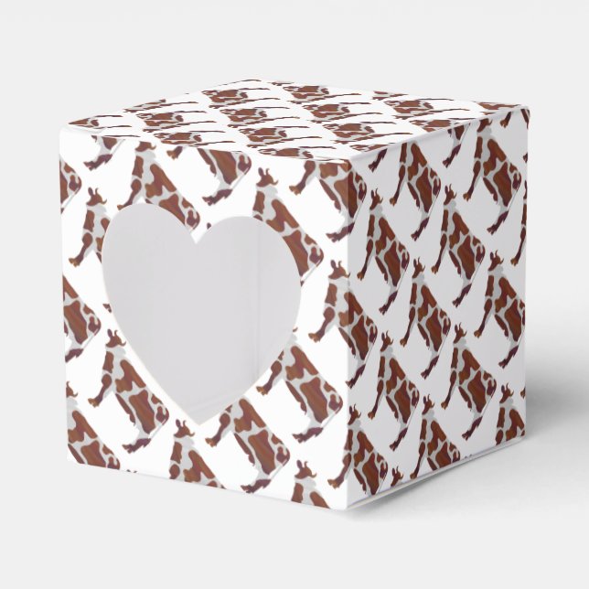 Ballotins Vache Brown et blanche Silhouette (Verso)