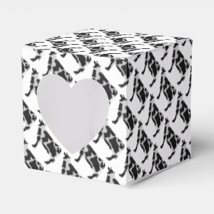 Ballotins Vache Noir et Blanc Silhouette