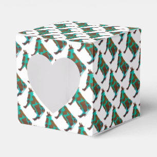 Ballotins Vache Silhouette Brown et Turquoise