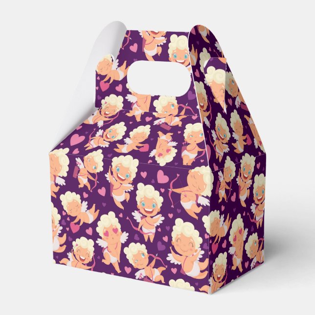 Ballotins Valentine Cupid Love Favor Box (Verso)