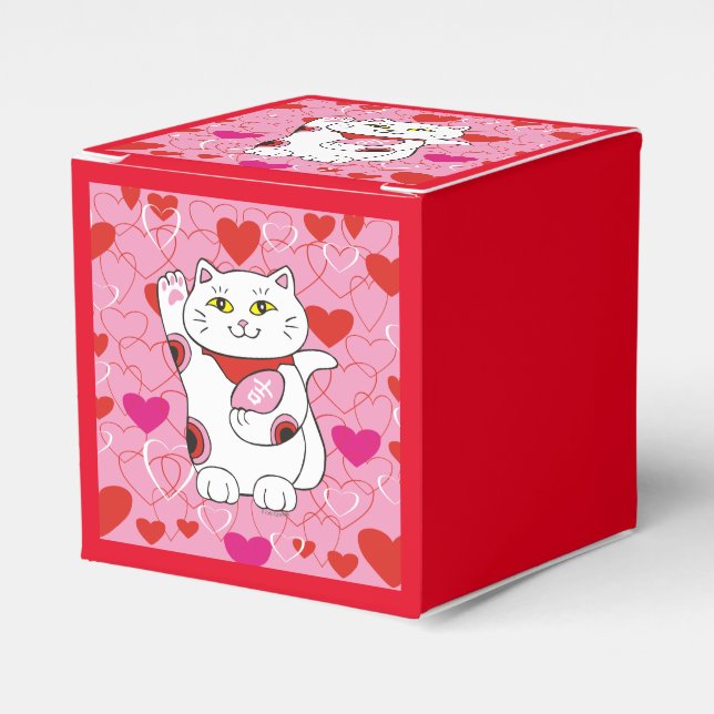 Ballotins Valentine Neko Lucky Cat (Verso)