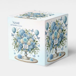 Ballotins Vase bleu blanc Floral Ballotin