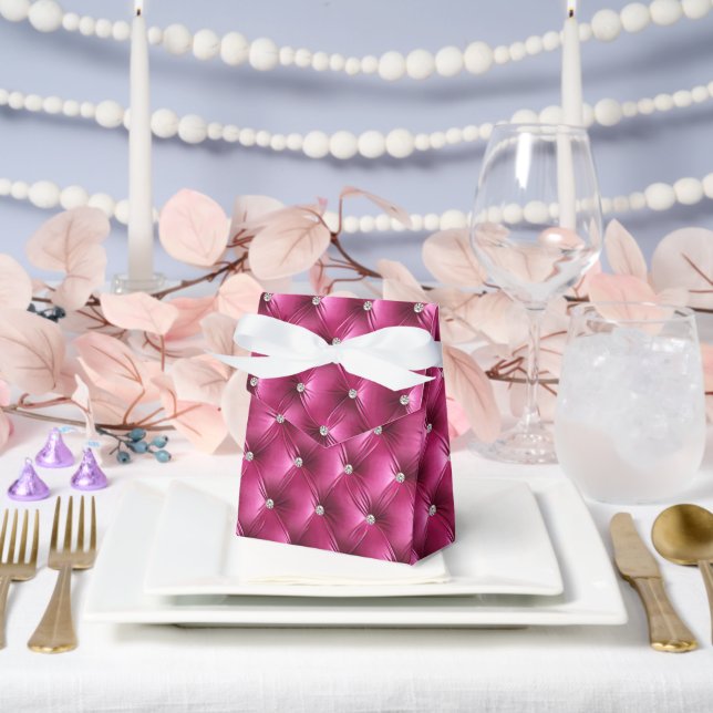 Ballotins Velours Luxe Glamour Rose Faux (Mariage)