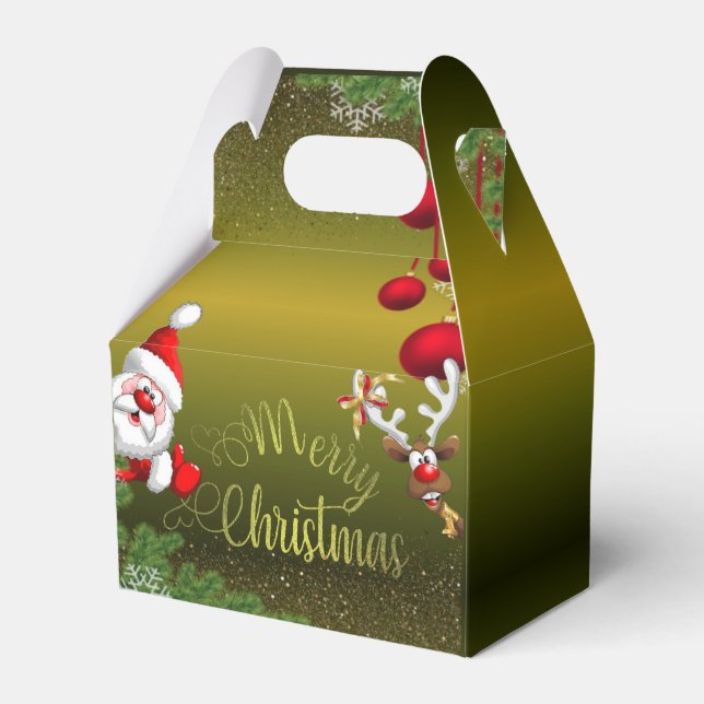 Ballotins  verde degradado de papá Noel (Verso)