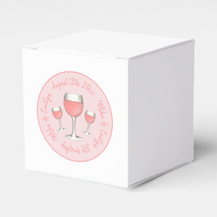Ballotins Verre rose Rosé Blush Mariage Fête des mariées
