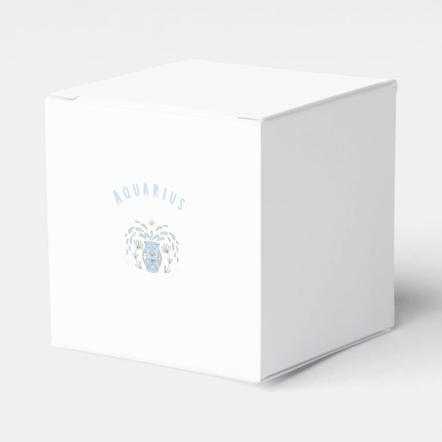 Ballotins Verseau Aquarius rose, impression signe du zodiaqu (Verso)